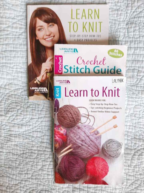 Lot 3 Leisure arts Learn to Knit Crochet Stitch Guide
