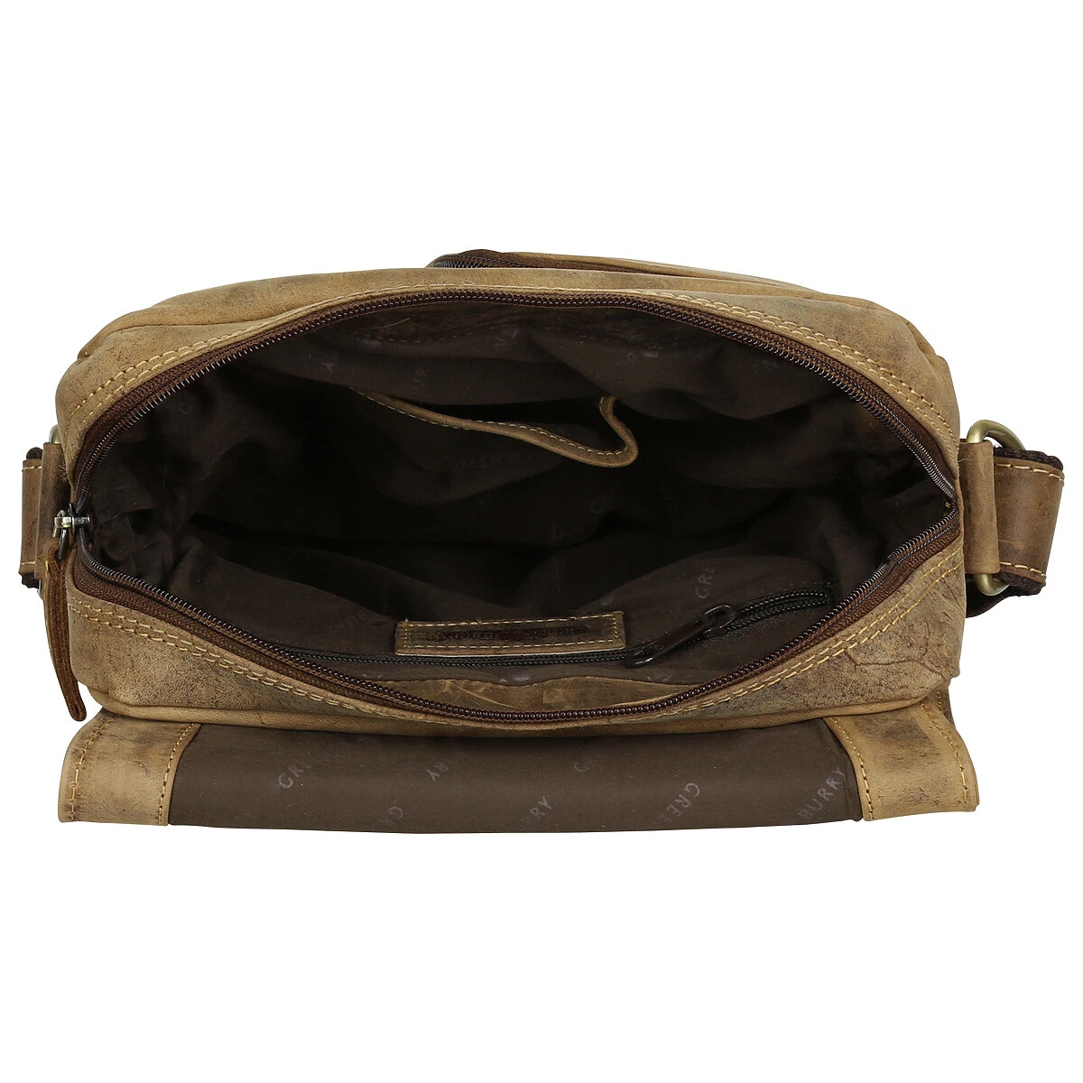Greenburry Vintage Revolver Bag Leder Messenger Umh ngetasche 1694