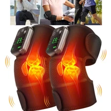 3 in 1 Knee Massager with Heat & Vibration,Therapy Shoulder Massager Pain Relief