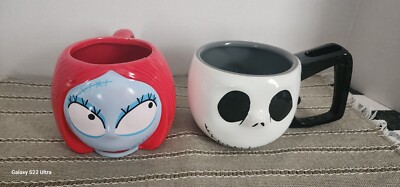 Jack And Corps Bride Mugs Set Of 2/ Jack Has 2 Faces On Both Sides