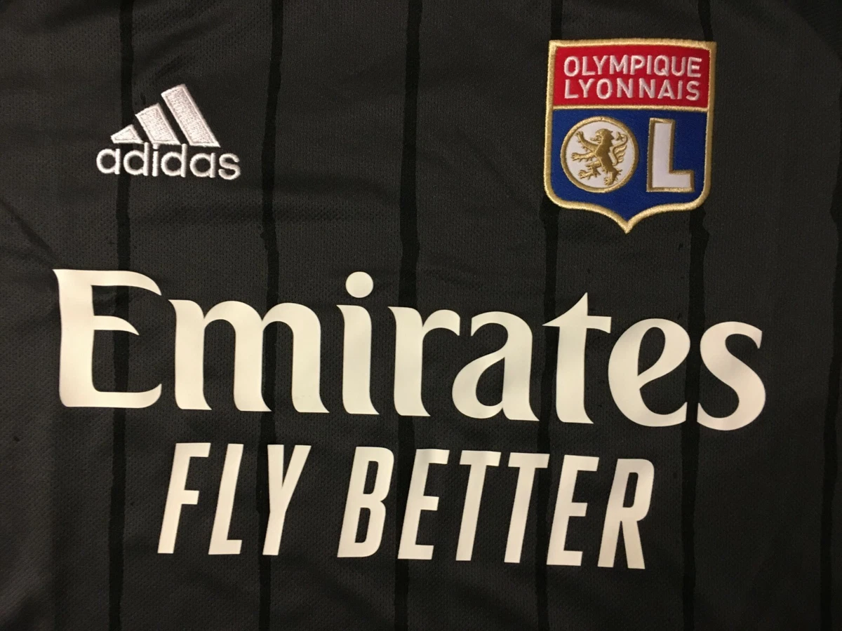 Kids Olympique Lyonnais 2020 2021 away Sz XL Adidas shirt jersey soccer kit Lyon