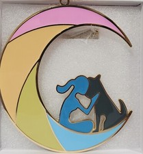 Dog Memorial Gift for Loss of Dog, Dog Memorial Suncatcher with Rainbow Bridge,