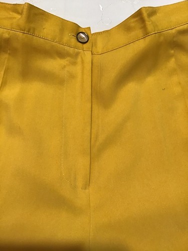 Real Clothes/Saks Fifth Avenue petites giallo 100% seta corto, tg. PS, Cina - Foto 4 di 22