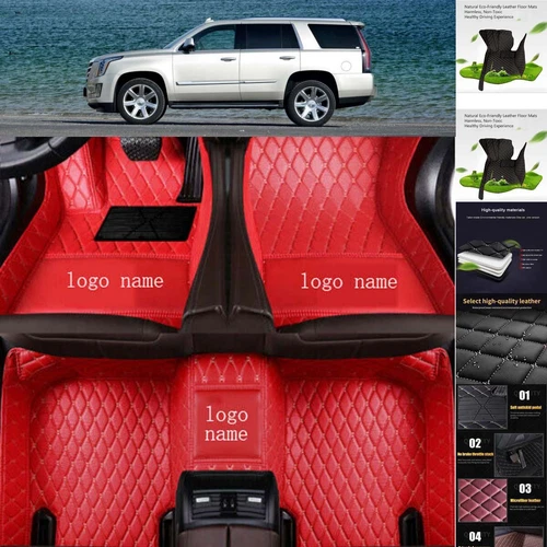 For Cadillac Escalade Car Floor Mats Luxury Custom Cargo Liners Mats Waterproof - Picture 3 of 33