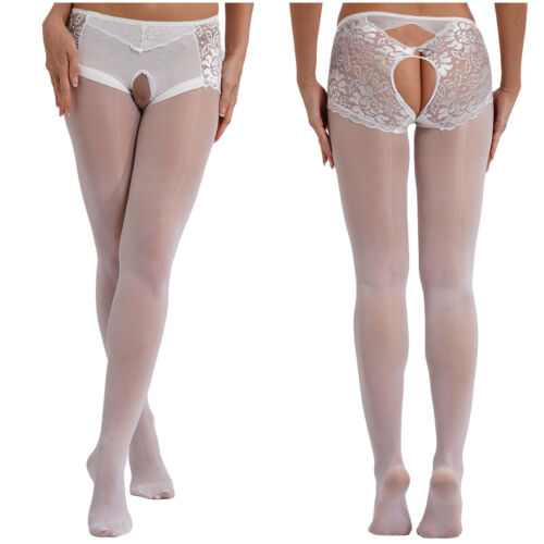 Mujeres Pantimedias Cómodas Medias Suave Bodystocking Recorte Ropa Interior Elástica - Imagen 4 de 95