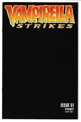 Vampirella Strikes vol 1 #1 Black Blank Authentix cover Y Dynamite new 2022 NM-