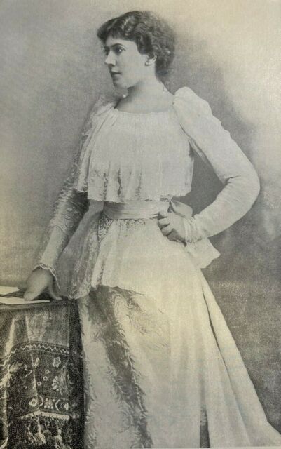 1896 Vintage Magazine Illustration Actress Jane Hading