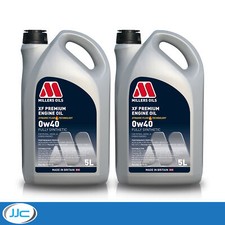 2 x 5 Litre - Millers Oils XF Premium 0W40 Fully Synthetic Engine Oil 7.79 per litre