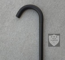 Solid Metal Machined Aluminum Tactical Walking Cane - Crook Handle