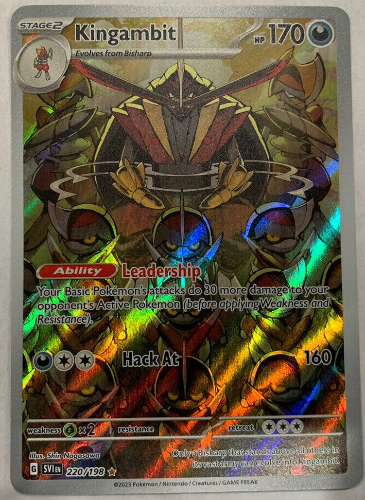 HOLO Kingambit 134/198 NM / M - Scarlet Violet Pokemon Card $2 Combined  Shipping