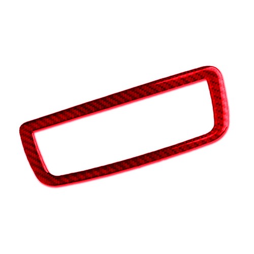 For Mercedes-Benz C-Class W204 Red Carbon Fiber Rear Overhead Light Cover Trim - Picture 3 of 13