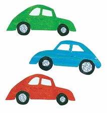 Buggy Race Cars Car Stickers Primary Colors Red Blue Green 25 Wallies Wall Decal