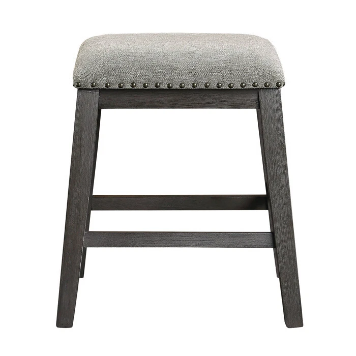 SET OF 2 COUNTER HEIGHT STOOL IN 2 TONES - Image 2 of 4
