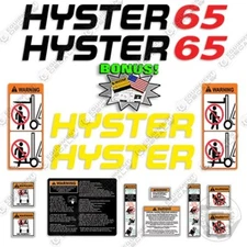Hyster 65XM Decal Kit Forklift 65 XM Lift - 7 YEAR OUTDOOR VINYL DECALS! +BONUS