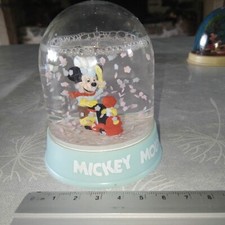 vintage BOULE A NEIGE snow globe DISNEY - SCHMID 1989 -   MICKEY train