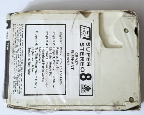 CRAZY ELEPHANT 8-TRACK TAPE 1969 ROCK FUNK SOUL BLUES CARTRIDGE BELL RECORDS - Imagen 22 de 24