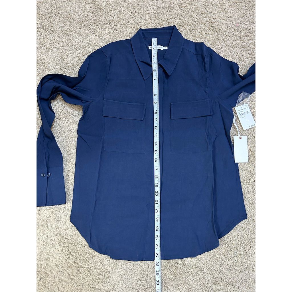 UNGIMMICK ♥ Western Short Sleeve Shirt /追跡付 Good American Women's Long Sleeve Blue Button-Up Shirt Size