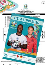 #44 ENGLAND v GERMANY 29 June 2021 R of 16 EURO-2020 FAN prg + official LINESUP