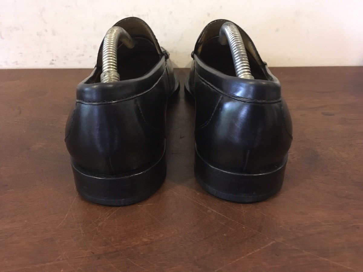 Cole Haan Black Stitched Toe Slip-On Loafers Sz. 9 M | eBay