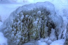 Photo 6x4 Waterfall, Red Tarn Beck Glenridding Detail of the ice sculptur c2008