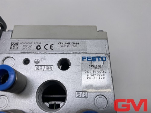Festo Valve Terminal 18210 CPV-14-VI +8x 161362+ 546190 - Picture 2 of 7