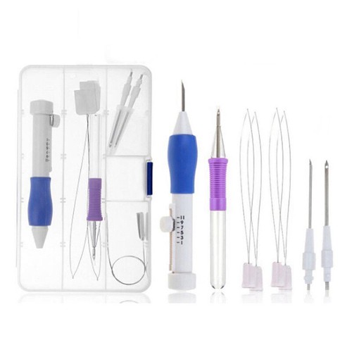Embroidery Punch Needle Kit Stitching Tool Set Embroidery Knitting Sewing Sales - Picture 12 of 12