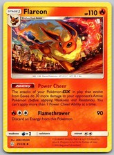 Flareon 25/236 Uncommon Cosmic Eclipse Pokemon Near Mint