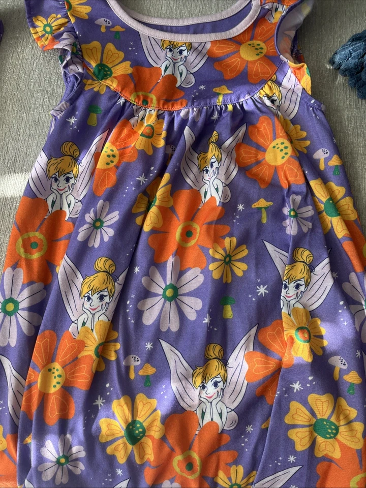Disney Tinker Bell Niñas Camisón Ropa de Dormir Púrpura 5/6 Foto 2 de 4