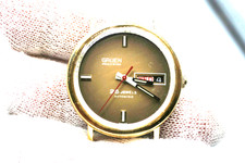 Vintage 1960's Gruen Precision 25 Autowind Men's Date Watch - running