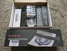 NEW Wormhole Tattoo Machine Kit TK108 & Munbyn Tattoo Stencil Printer ITP06