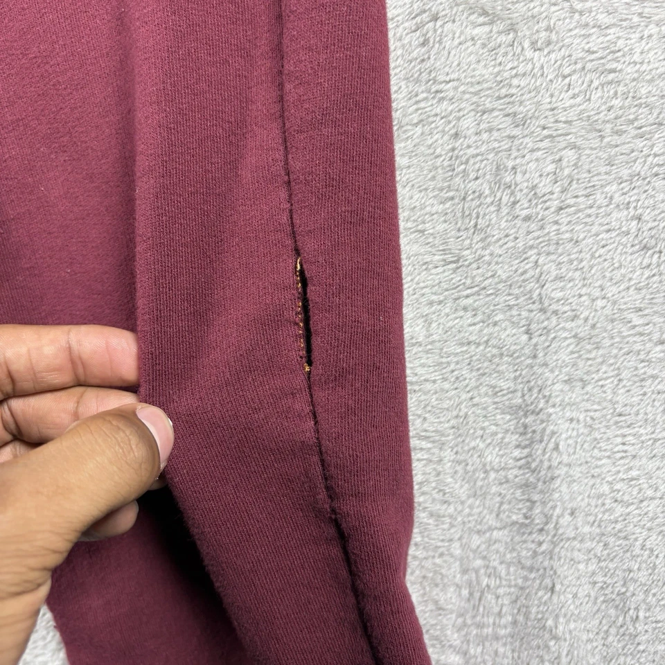 Pantalones True Religion para hombre M Borgoña Pantalones deportivos con cordón #2406 Foto 2 de 4