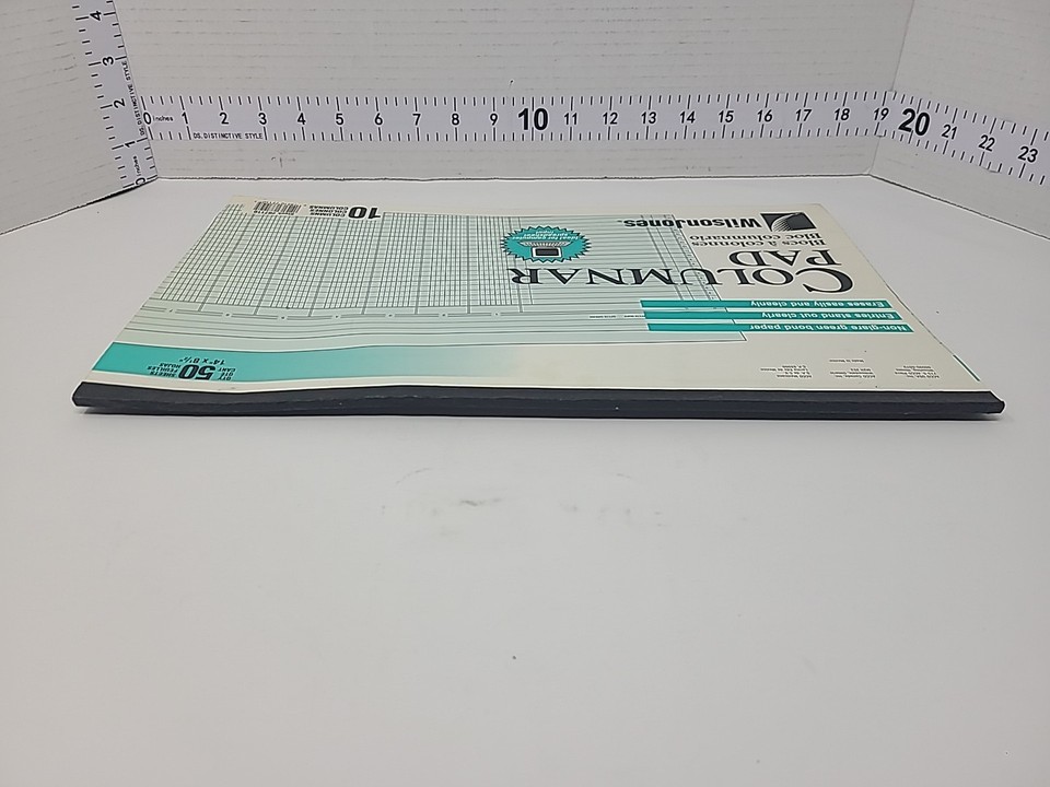 Vintage Wilson Jones G7110 Columnar Ruled Pad 10 Column 50 Sheet 14 x 8 ...