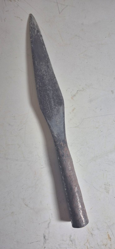 Antique West African Spear Head 12" Long