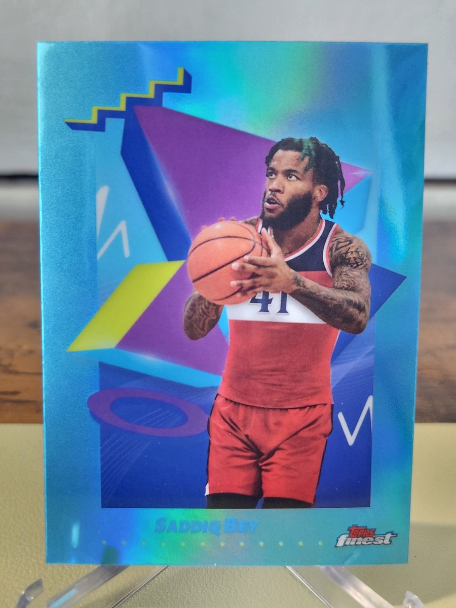 SADDIQ BEY - 2024-25 Topps Finest #101 Sky Blue Refractor