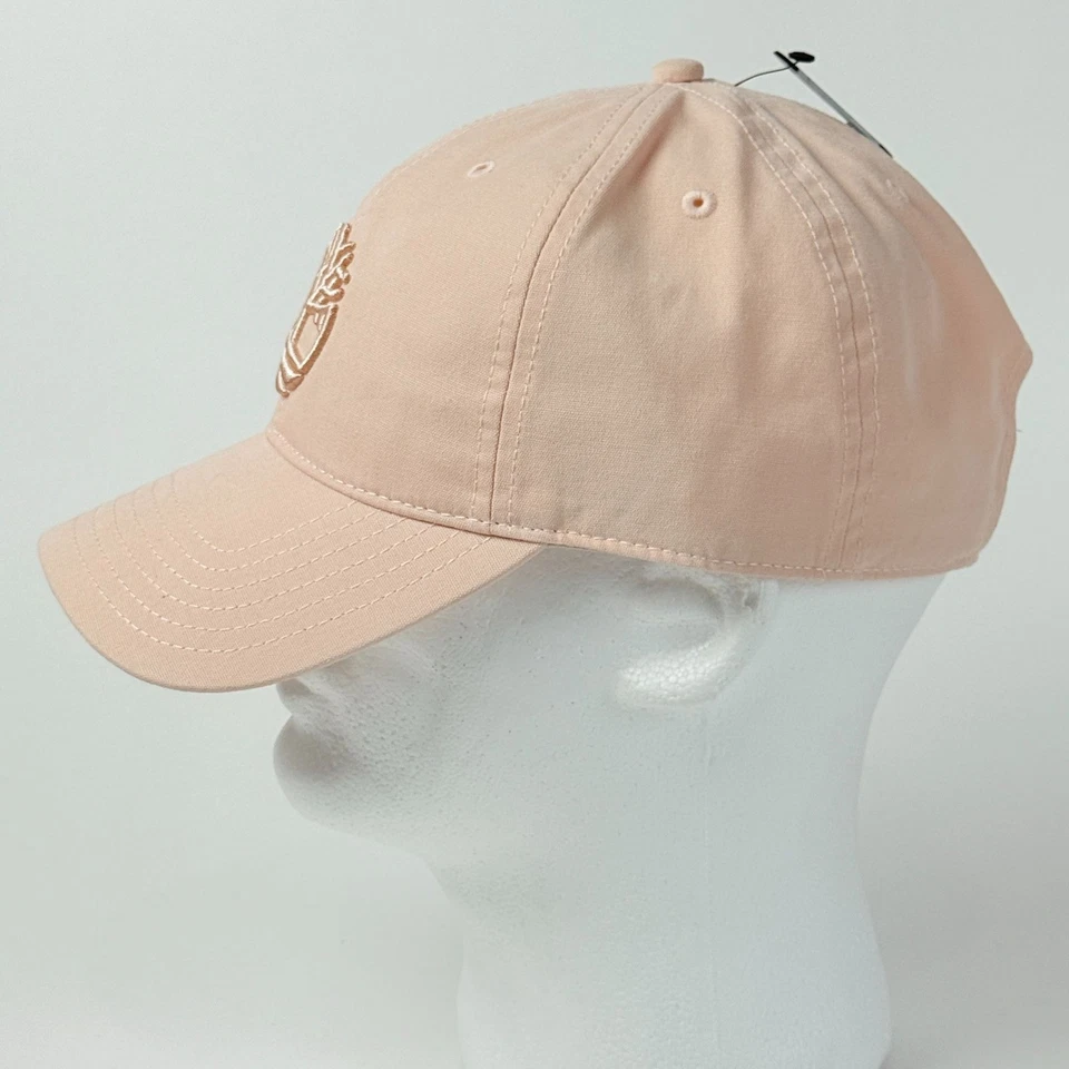 Boné de beisebol Timberland rosa alça ajustável com logotipo de árvore bordado - Imagem 2 de 4