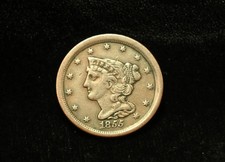 1855 Braided Hair Half Cent