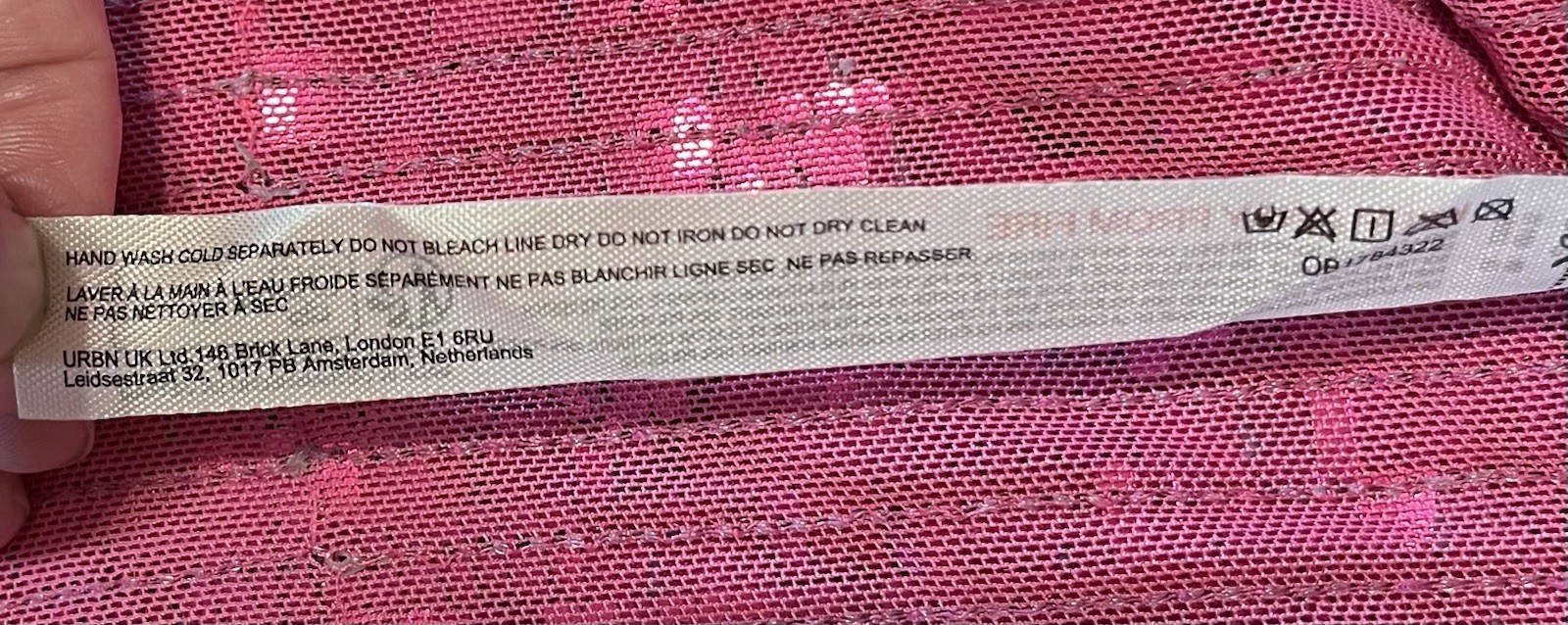 Free People Intimate Pink Disco Fever Mini Slip Dress SZ SP A-line Sleeveless 