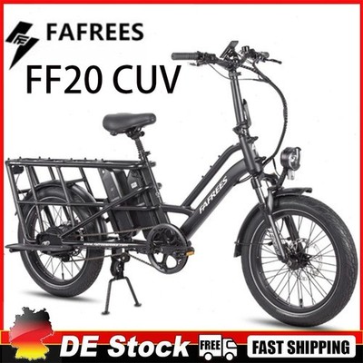 NEU Fafrees FF20 CUV Cargo Elektrofahrrad 250W 24Ah 20*3 Zoll E-Lastenrad Bike