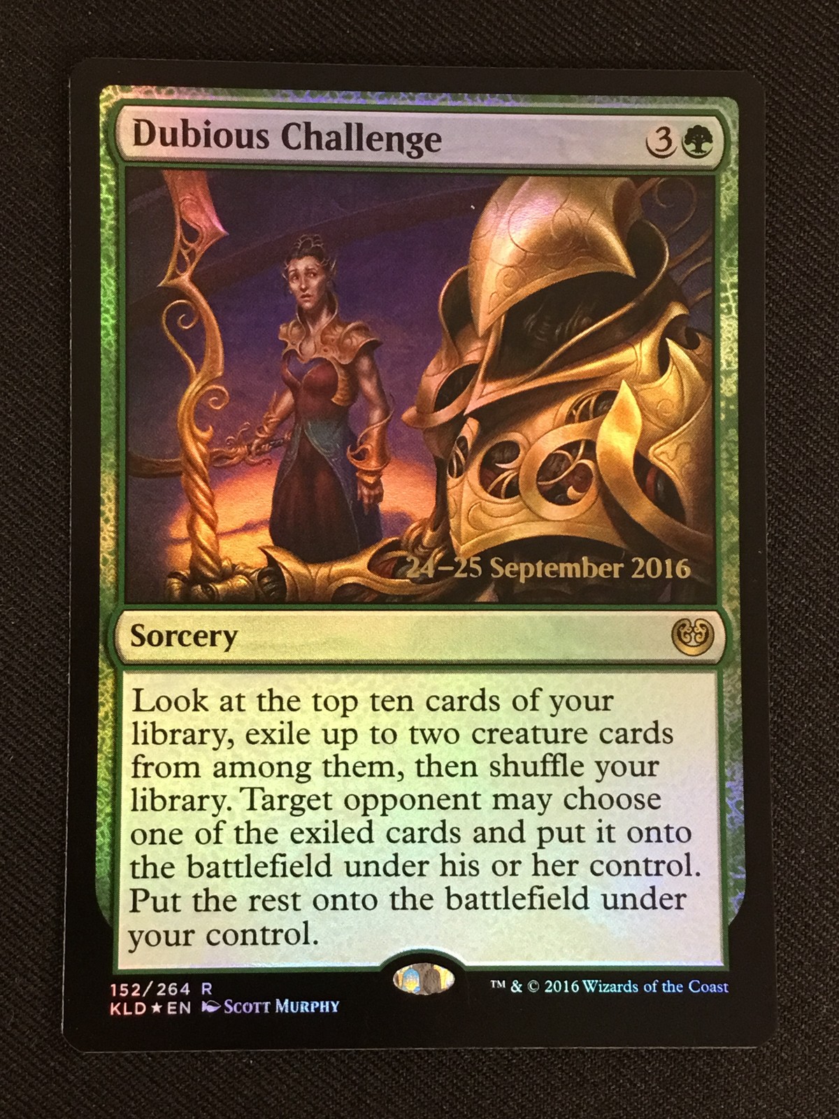 MTG Prerelease Cards #152 Dubious Challenge FOIL NM
