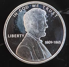 Lincoln Penny Design Wheat Head Liberty Bullion-0.999 Silver 1 Ounce Oz Art Coin