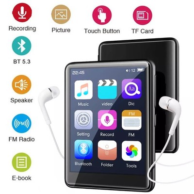 128GB Support Bluetooth MP4/MP3 Lossless Music Player FM Radio Recorder Sport