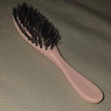 Vintage Avon Hair Brush, Avon Mini Flair Brush 6” Pink Nylon Bristle *Sm Flaws*