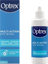 Optrex Multi-Action Eye Wash For Tired, Uncomfortable, Irritated Eyes, 100 ml