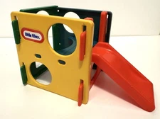 Vintage LITTLE TIKES DOLLHOUSE JUNIOR ACTIVITY GYM Jungle Gym w/ Slide Play Cube