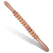Wooden Muscle Massage Roller Stick for Athletes, Relief Muscle Soreness, Cell...