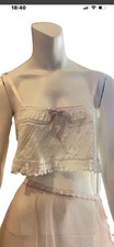 Antique Victorian Cotton Eyelet Camisole Corset Cover Reworked