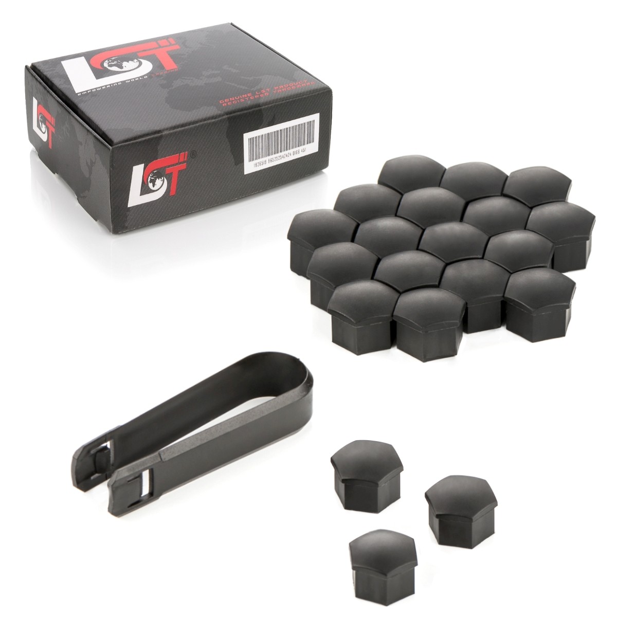 20x Rims Wheel Bolt Caps 0 21/32in Matte Black for BMW X1 X3 X4 X5 X6 Z3 Z4