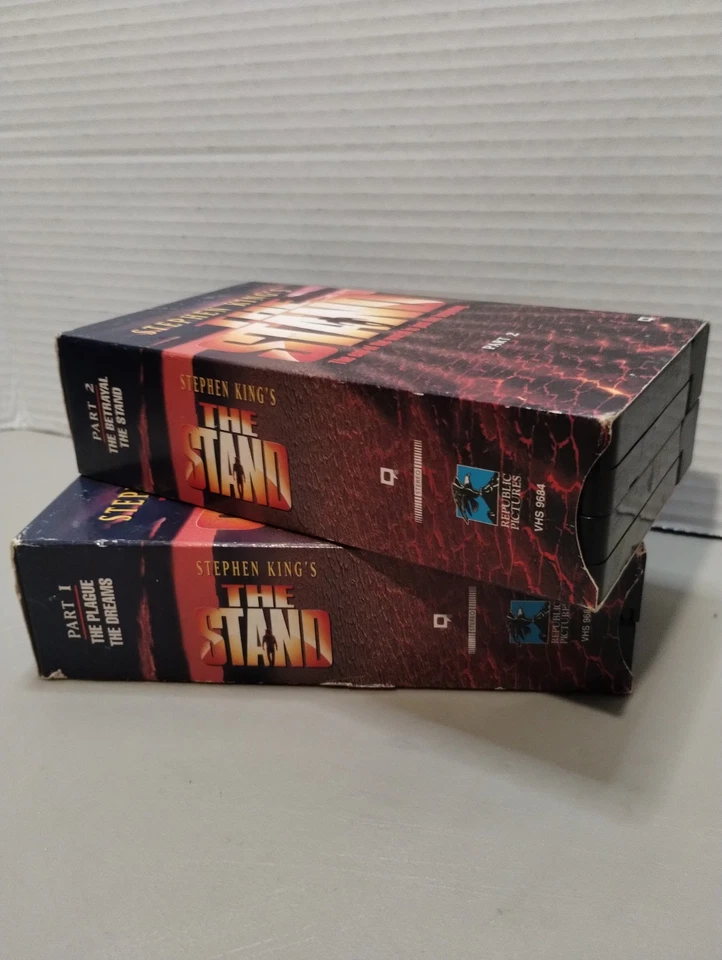 VTG Stephen Kings The Stand Part 1 & 2 VHS Video 4 Tape Box Set Horror Cult - Image 4 of 4