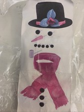 Build A Snowman Kit 14 Piece Red Scarf Black Hat Carrot Nose Eyes Buttons Pipe