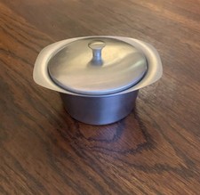 Stainless Steel Lidded Bar Garnish 2 Piece Bowl Made In USA 1970s